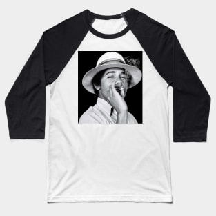 Barack Obama Smoking Vintage Large Image Baseball T-Shirt